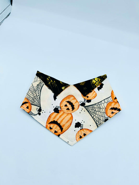 Black Cats & Pumpkins Halloween Dog Bandana