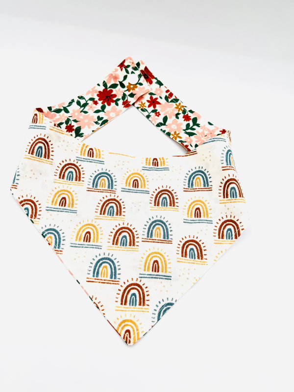 Boho Rainbow Cute Dog Bandana - A Burst of Color for Your Beloved Pet