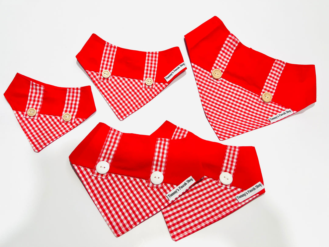 Red Plaid Bandana