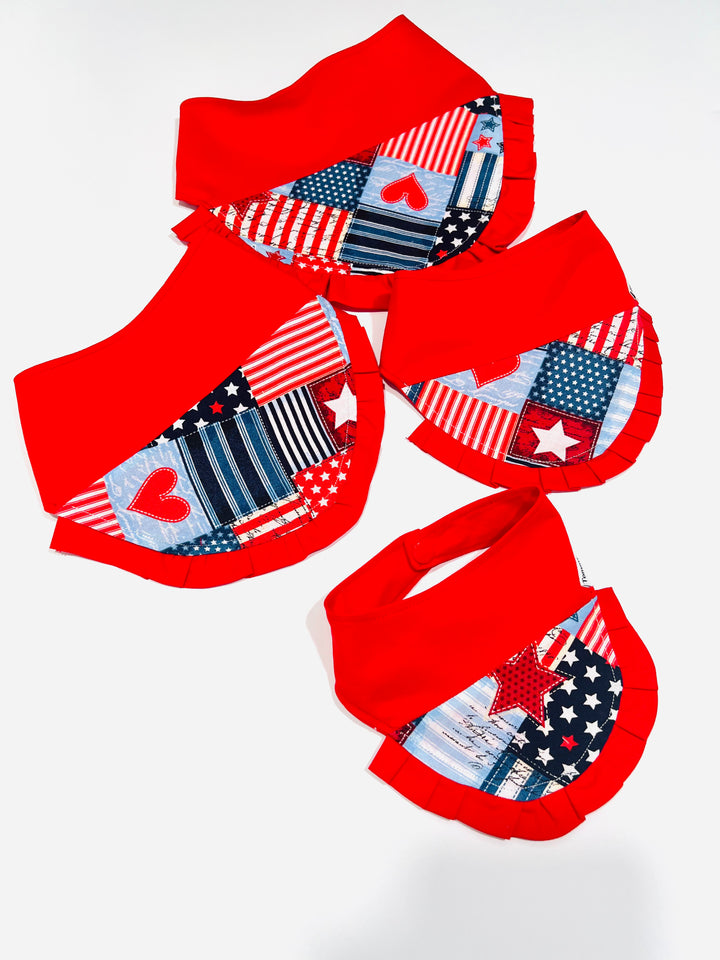 Girls Pup-triotic Girls Bandanas