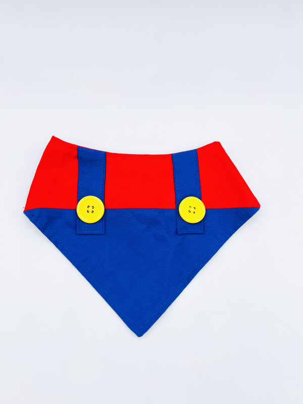 Super Mario Overall Dog Bandana